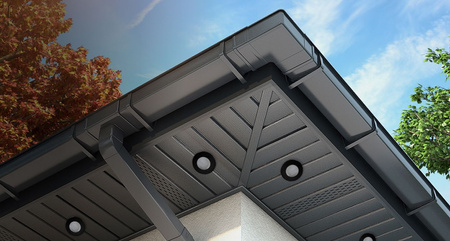 Zestaw Oprawa HALOGENOWA Hermetyczna Łazienkowa PODBITKA AQUS Czarna IP44 + LED GU10 3W 4000K Lumiled