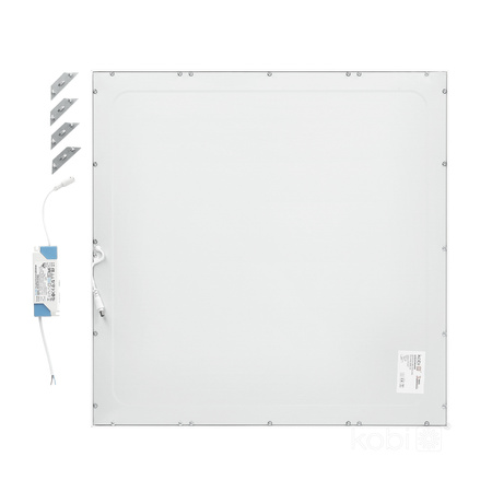Panel LED Natynkowy 40W 4400lm 4000K 120° Neutralny Kaseton Biały 60x60cm Nelio Kobi