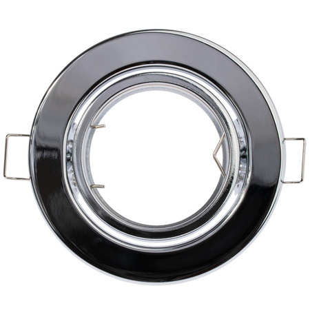 Oprawa HALOGENOWA Podtynkowa Ruchoma Okrągła Chrom Blacha GU10 MR16