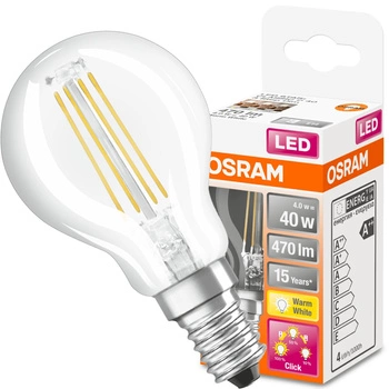 Żarówka LED P45 Kulka E14 4W = 40W 470lm 2700K Ciepła 320° Ściemnialna THREE STEP Osram