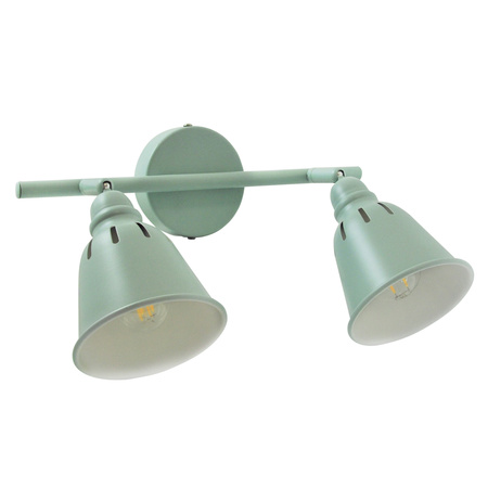 KINKIET FIONA oprawa ścienna 2xE14 do sufitu MIĘTA GOLDLUX (Polux)