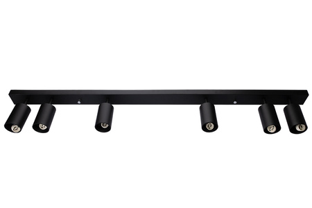 Lampa sufitowa QUALIS SPOT Reflektor Oprawa Halogenowa 6xGU10 Czarna