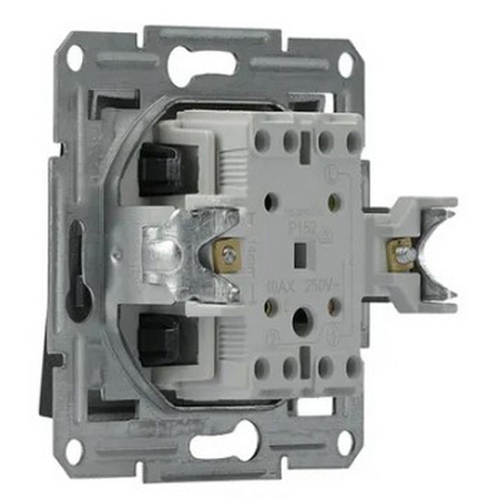 Włącznik Światła Pojedynczy Schodowy Jednobiegunowy bez Ramki Podtynkowy Asfora IP20 Antracyt