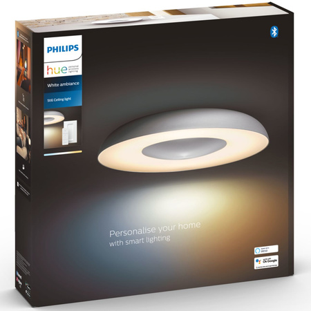 Lampa Sufitowa Plafon LED STILL 22,5W CCT PHILIPS HUE Bluetooth Zigbee + Przełącznik Dimmer Switch