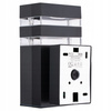Kinkiet ogrodowy elewacyjny INEZ Ciemny Szary GU10 ALUMINIUM IP54