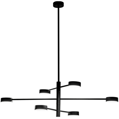 Lampa Sufitowa Wisząca LED 6x GX53 Żyrandol Reflektor Czarna OVILO LUMILED