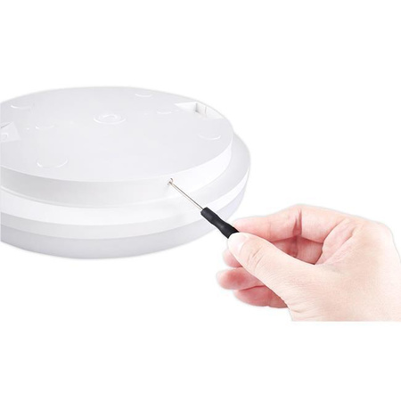 Plafon LED Lampa Sufitowa Łazienkowy Natynkowy 18W 1880lm 4000K Neutralny z Czujnikiem Ruchu Okrągły Biały IP54 Minos Masterled