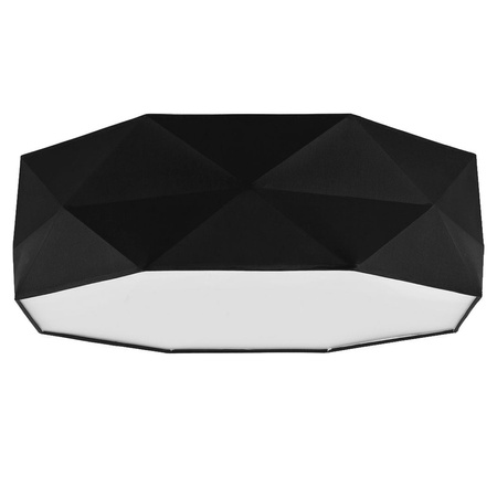 Lampa Sufitowa Plafon Oprawa KANTOOR BLACK Okrągła Czarno-Biała 52cm 4xE27 15W 1567 TK Lighting