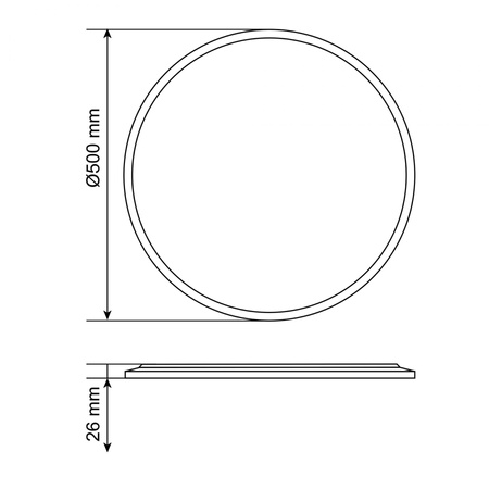 Plafon LED Oprawa Zewnętrzna 44W 4800lm CCT 140° Biała Natynkowa IP54 Videx