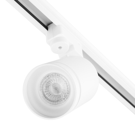 Zestaw Szyna Oświetleniowa Szynoprzewód 1m + 2x Reflektor Szynowy LED GU10 BIAŁY z Pierścieniem Dekoracyjnym