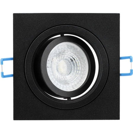 Oprawa HALOGENOWA Podtynkowa Ruchoma GU10 MR16 Kwadrat Czarna CASSIO LUMILED