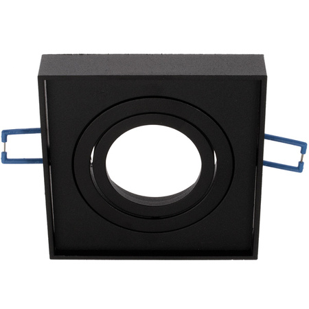 Zestaw Oprawa HALOGENOWA Tuba Spot Ruchoma MIDI GU10 Kwadratowa Czarna 20mm + LED GU10 8W 4000K LUMILED