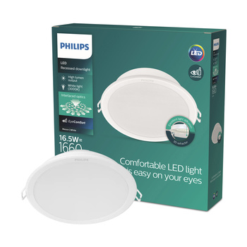 Panel LED Oprawa Podtynkowa Wpuszczana MESON 16.5W 3000K 16.5cm Okrągła Downlight PHILIPS