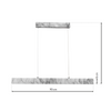 Lampa wisząca PIERCE 18W LED Minimal Biały Marmur ML6476 Milagro Metal + Tworzywo sztuczne