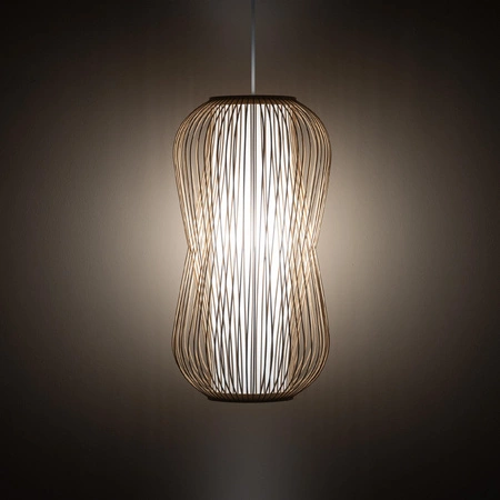 Lampa Sufitowa Wisząca E27 Biała Skandynawska PUKET L 11162 Nowodvorski