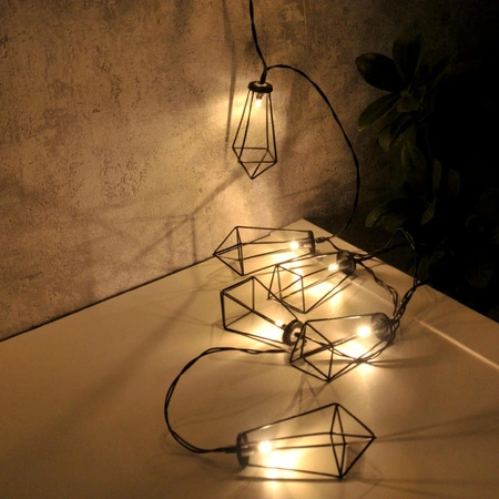 Girlanda Ogrodowa LED Bateryjna 2,1m 2xAA ALBORG Czarna GOLDLUX (Polux)