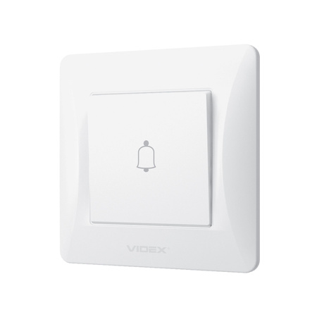 Przycisk Dzwonka z Ramką 10A Natynkowy Biały BINERA VIDEX