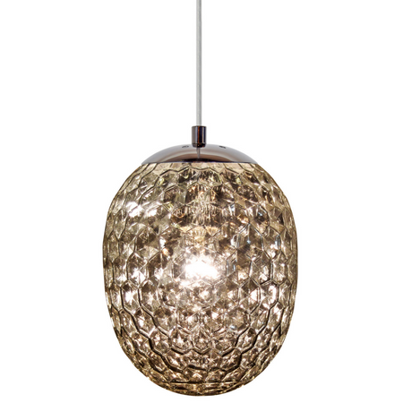 Lampa wisząca sufitowa LORA SMOKEY 1x E27 GOLDLUX (Polux)