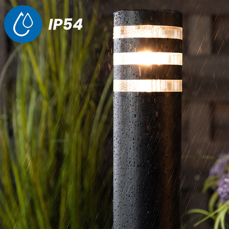 Lampa Ogrodowa Słupek Zewnętrzny Stojący E27 LED RINGO 80cm LUMILED