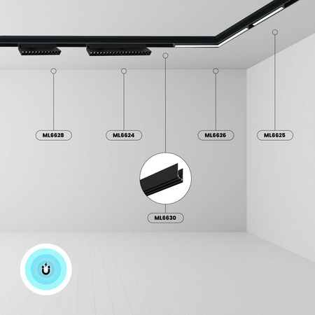 Szyna Magnetyczna Natynkowa 200cm do Lamp LED MAGNETIC TRACK Milagro