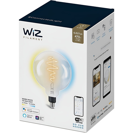 Żarówka LED E27 G200 6,7W = 40W 2700-6500K FILAMENT SMART WiFi WiZ
