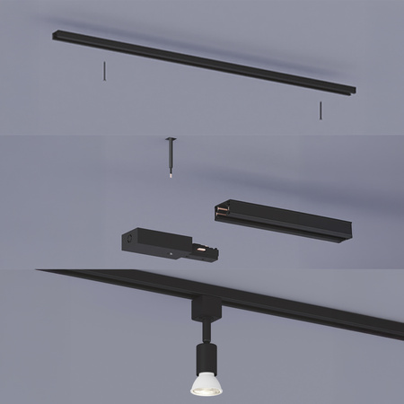 Reflektor Szynowy Lampa na Szynę Oświetleniową Szynoprzewód LED GU10 Czarna EasyLink Tobia Philips