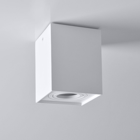 Oprawa sufitowa natynkowa Hadar Q1 1xGU10 ruchoma kwadrat biała