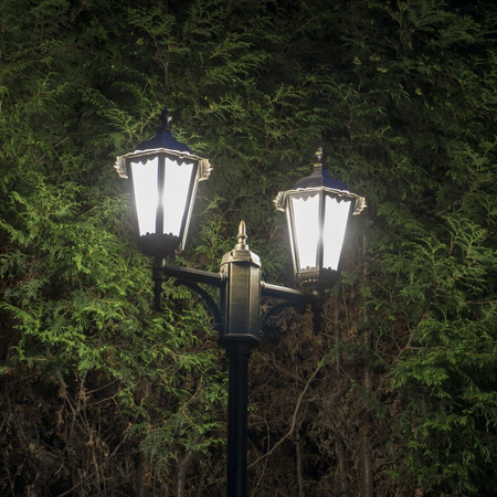 Lampa Ogrodowa Zewnętrzna Słupek LATARNIA E27 Retro Classic OGMWN 2 195-295cm czarny Su-Ma