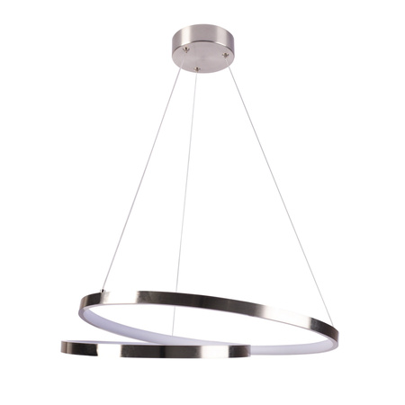 Lampa Sufitowa LED Wisząca Zwis 40W 3700lm 4000K Neutralna Srebrna ZEFIRA Sanico Goldlux