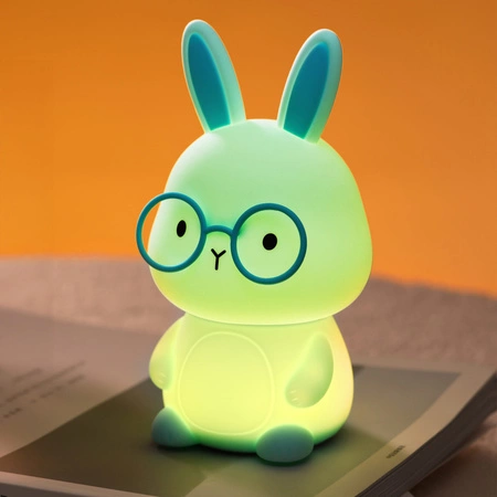 Lampka Dekoracyjna LED Królik 1W 3000K RGBW Niebieski Ściemnialna Florek Sanico Goldlux