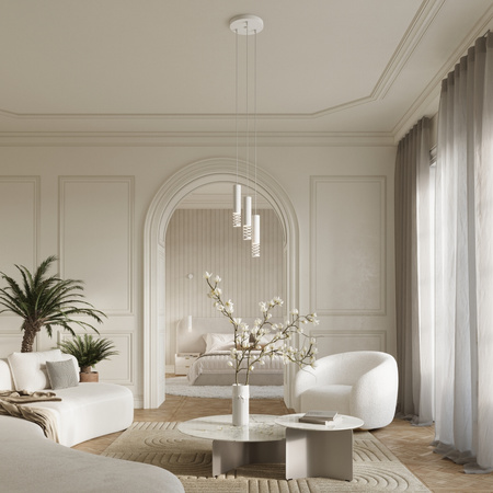 Lampa Ścienna Kinkiet GU10 Biała LAMI Ocean Green SL.1690 Sollux