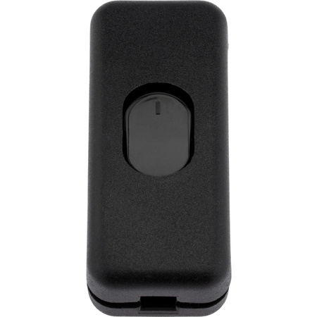 Włącznik przełącznik kołyskowy na przewód zatrzaskowy czarny