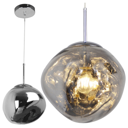 Lampa Sufitowa Wisząca Zwis E27 Chrom Parma Sanico Goldlux