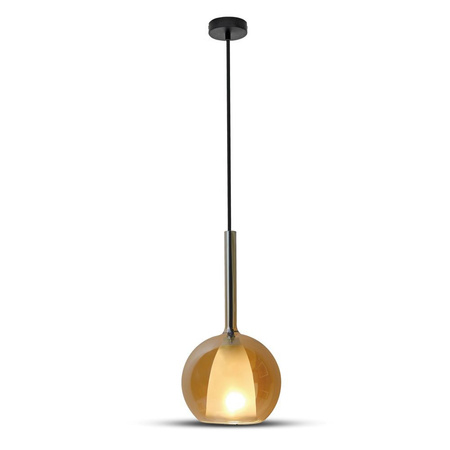 Lampa Wisząca Oprawa E27 Podwójne szkło szary D:180 VT-7181 V-TAC