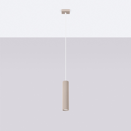 Lampa Wisząca Sufitowa GU10 Aluminiowa Taupe Karbon Deep Space SL.1759 Sollux