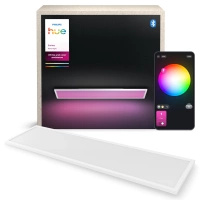 Panel LED Lampa Sufitowa Natynkowa 120x30 cm 60W 4150lm IP20 White and Color Ambiance RGB + TW Biała Inteligentna SMART Zigbee Bluetooth Surimu Philips HUE