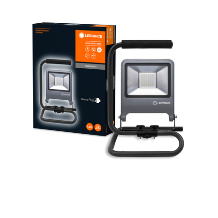 Naświetlacz Reflektor LED Lampa Akumulatorowy Przenośny Roboczy 50W 4500lm 4000K IP65 Grafitowy Worklight Ledvance