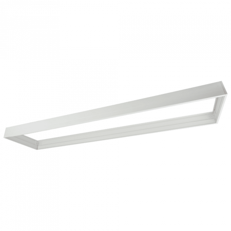 Ramka Zatrzaskowa Natynkowa do Paneli LED 120x30 PCV 65mm Biała Ecolight