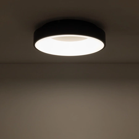 Plafon Lampa Sufitowa Oprawa Natynkowa LED 32W 2600lm 3000K Ciepła Czarna NIKKI ROUND LED 11206 Nowodvorski