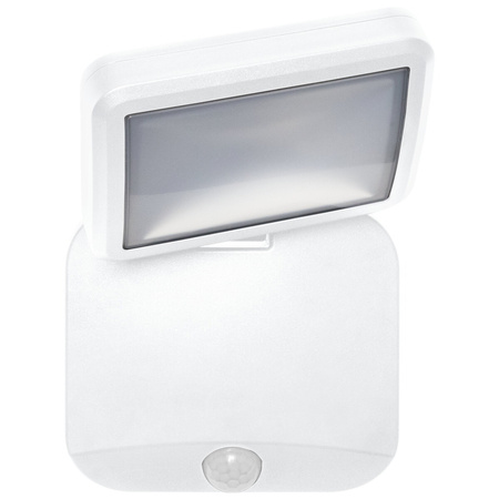 Naświetlacz LED Reflektor Bateryjny 4W 260lm 4000K IP54 Biały Z Czujnikiem Ruchu i Zmierzchu Spotlight Ledvance