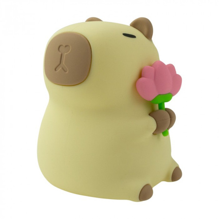 Lampka Nocna Dziecięca LED 2.5W 3000K Ciepła + Wielokolorowa RGB Akumulatorowa 1200mAh beżowy KAPIBARA MARY'S