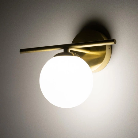 Kinkiet Ścienny Lampa Natynkowa G9 Złota Wodoodporna Łazienkowa IP44 Nowoczesna ARALIA 10527 Nowodvorski