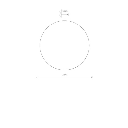 Kinkiet Ścienny Lampa Natynkowa LED 7W 60lm 3000K Ciepła Brązowa Skandynawska RING TIMBER LED S 11288 Nowodvorski