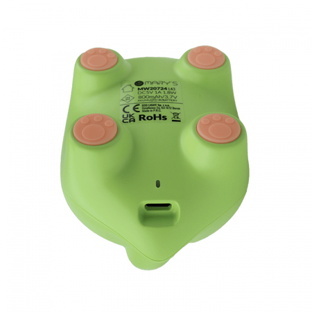 Lampka Nocna Dziecięca LED 1.8W 3000K Ciepła USB Akumulatorowa 900mAh Zielona DINOZAUR MARY'S