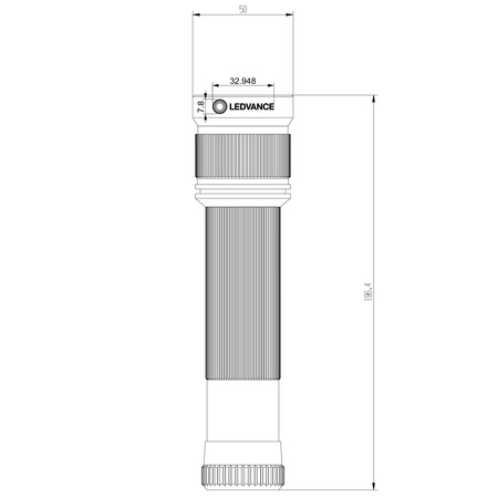 Latarka Taktyczna LED 15W 1400lm IP65 Woodoodporna Bateryjna Ledvance