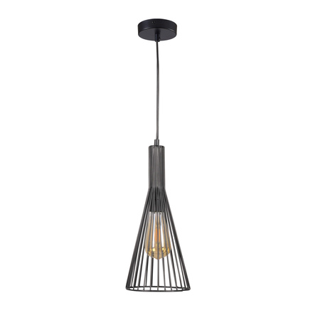 Lampa Sufitowa Wisząca Zwis Dekoracyjna E27 Czarna Tiana Sanico Goldlux