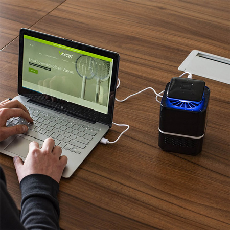 Lampa Pułapka Owadobójcza na Komary Muchy Światło UV USB VAYOX