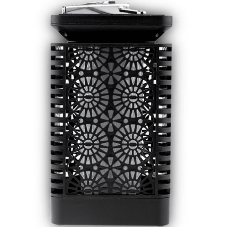 Lampion Ogrodowa LED Solarna Dekoracyjna Płomień Kwadrat 17cm