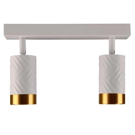 Lampa Listwa Oprawa Sufitowo-Ścienna LED 2 x GU10 ARRAS Biały GOLDLUX (Polux)