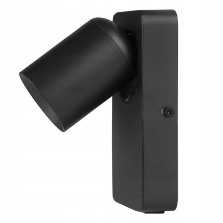 Kinkiet Ścienny Lampa Natynkowa do Czytania GU10 USB Czarny Matowy Timo Masterled